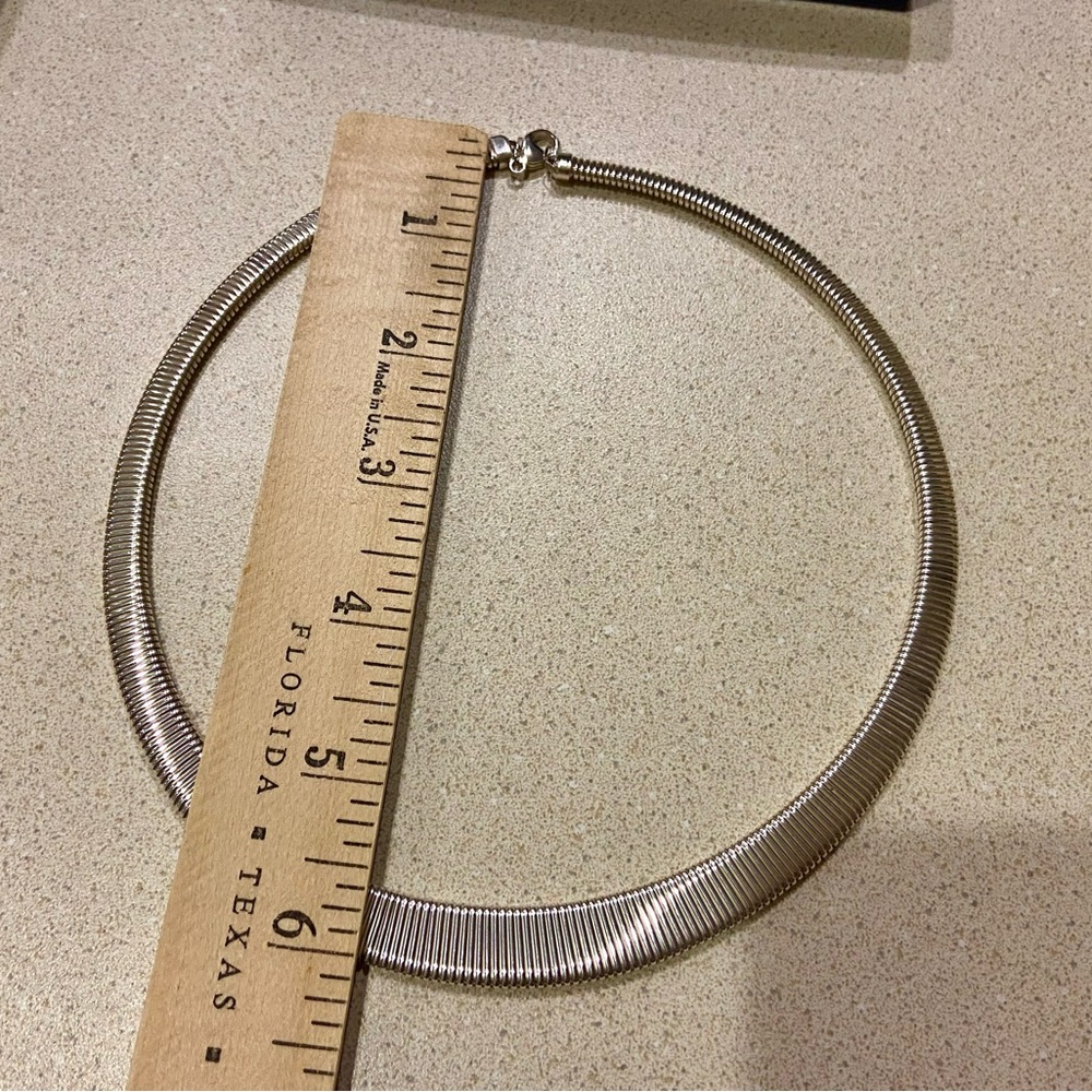 Sterling Silver 925 Omega Necklace 16 inches 🩶 - Picture 10 of 10